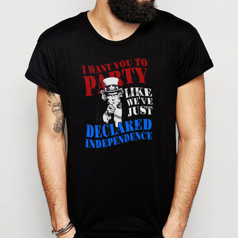 Independence Day 4Th Of July Fourth Of July Party Uncle Sam Usa America Patriotic Vintage Men'S T Shirt
