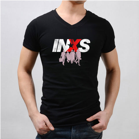 Inxs Logo Men'S V Neck