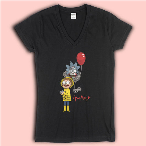 It And Morty Rick And Morty Women'S V Neck
