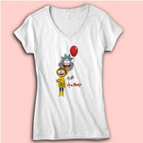 It And Morty Rick And Morty Women'S V Neck