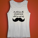 It Is The Brain The Little Grey Cells On Which One Must Rely Agatha Christie Quote Men'S Tank Top