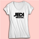 Jedi Master And Jedi In Women'S V Neck