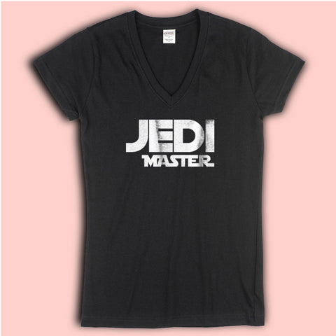 Jedi Master And Jedi In Women'S V Neck