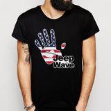 Jeep Wave Usa Flag Men'S T Shirt