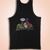 Jesus And Superheroes How Save The World Men'S Tank Top