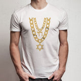 Jewish Chai Bling Chain Hanukkah Festival Of Lights Jewish Holiday Men'S T Shirt