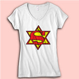 Jewish Superman Women'S V Neck