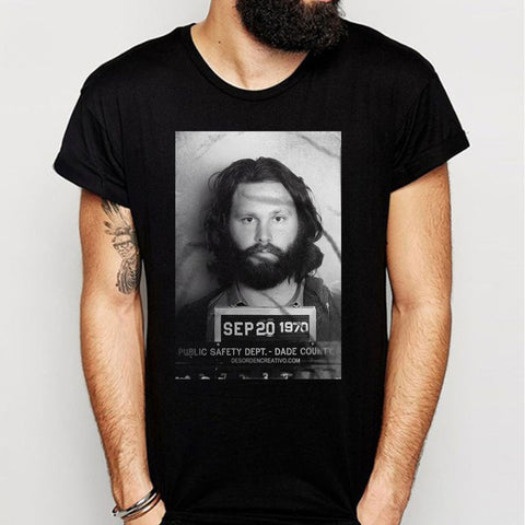 Jim Morrison Mugshot 1970 Men'S T Shirt
