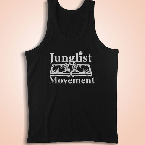 Junglist Movement Drum And Bass Jungle Music Dj Decks Men'S Tank Top