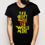 Justice League You Cant Save The World Alone Logo Men'S T Shirt