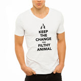 Keep The Change Merry Christmas You Filthy Animal Men'S V Neck