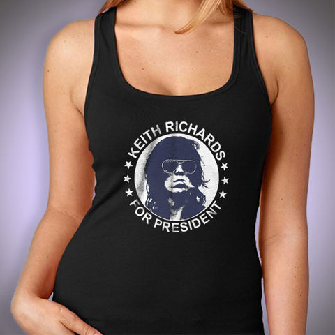 Keith Richards For President The Rolling Stones Legend Women'S Tank Top