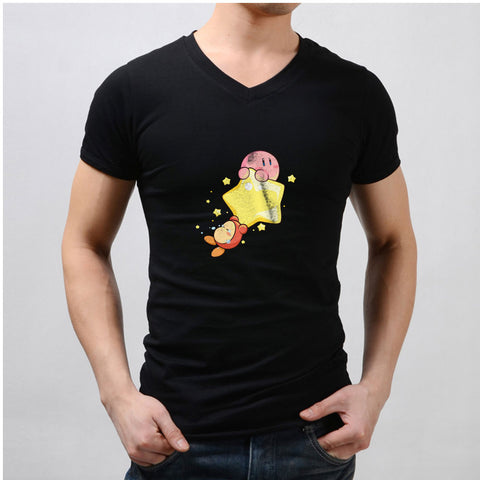 Kirby And Waddle Dee Men'S V Neck
