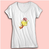 Kirby And Waddle Dee Women'S V Neck