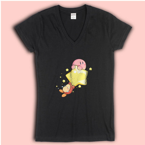 Kirby And Waddle Dee Women'S V Neck