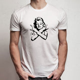 Ladies Marilyn Monroe T With Gm Tattoo Men'S T Shirt
