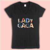 Lady Gaga Logo Women'S V Neck