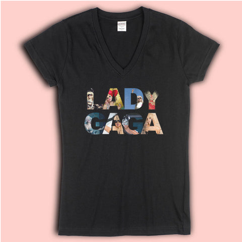 Lady Gaga Logo Women'S V Neck