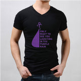 Like Prince I Only Want To See You Laughing In The Purple Rain Men'S V Neck