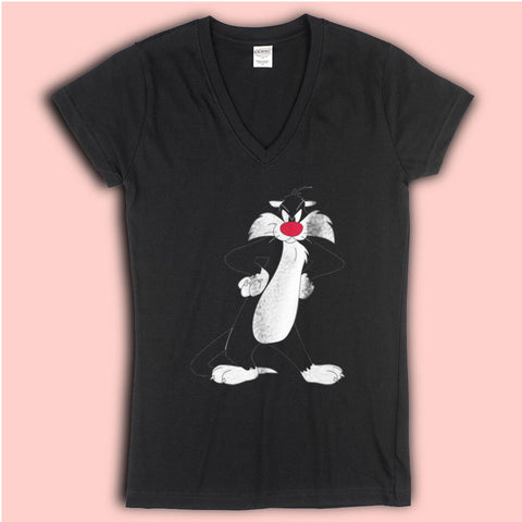 Looney Tunes Sylvester The Cat Women'S V Neck