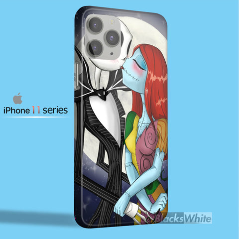 Love The Nightmare Before Christmas Jack and Sally Kiss   iPhone 11 Case