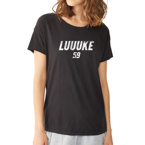 Luuuke Luke Kuechly 59 Logo Women'S T Shirt