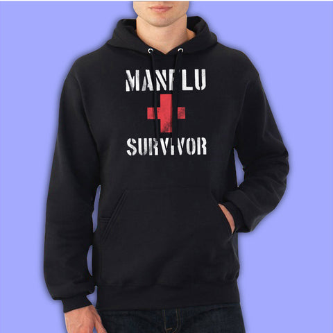 Man Flu Survivor Funny Printed Slogan Joke Top Men'S Hoodie
