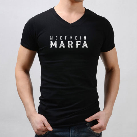 Marfa Texas Meet Me In Marfa Quote Typography Men'S V Neck