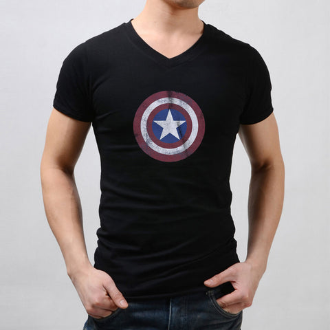 Marvel Comics Captain America Distressed Men'S V Neck