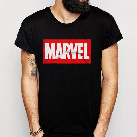 Marvel Red Logo Marvel Comics Licensed Men'S T Shirt