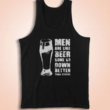 Men Are Like Beer Some Go Down Better Than Others  Funny Funny Gag Gift Men'S Tank Top