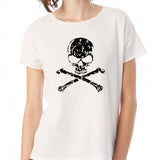Men'S Skull Tanktop White Distressed Skull Women'S T Shirt