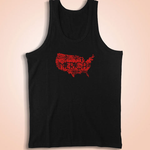 Merica America Perfect For The 4Th Of July Celebrate Independence Day Men'S Tank Top