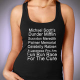 Michael Scott Race For The Cure Women'S Tank Top
