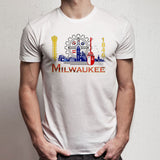 Milwaukee City Flag Men'S T Shirt