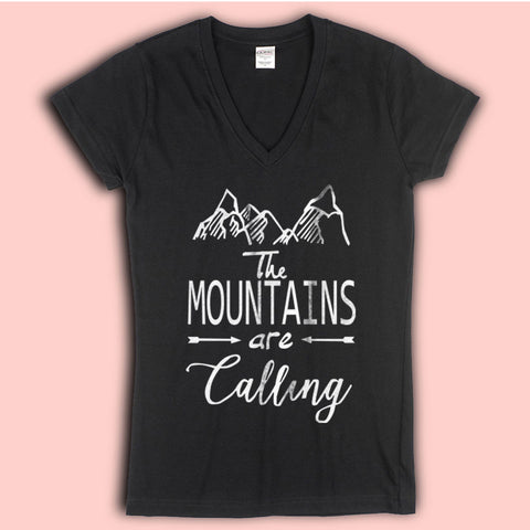 Mountains Women'S V Neck