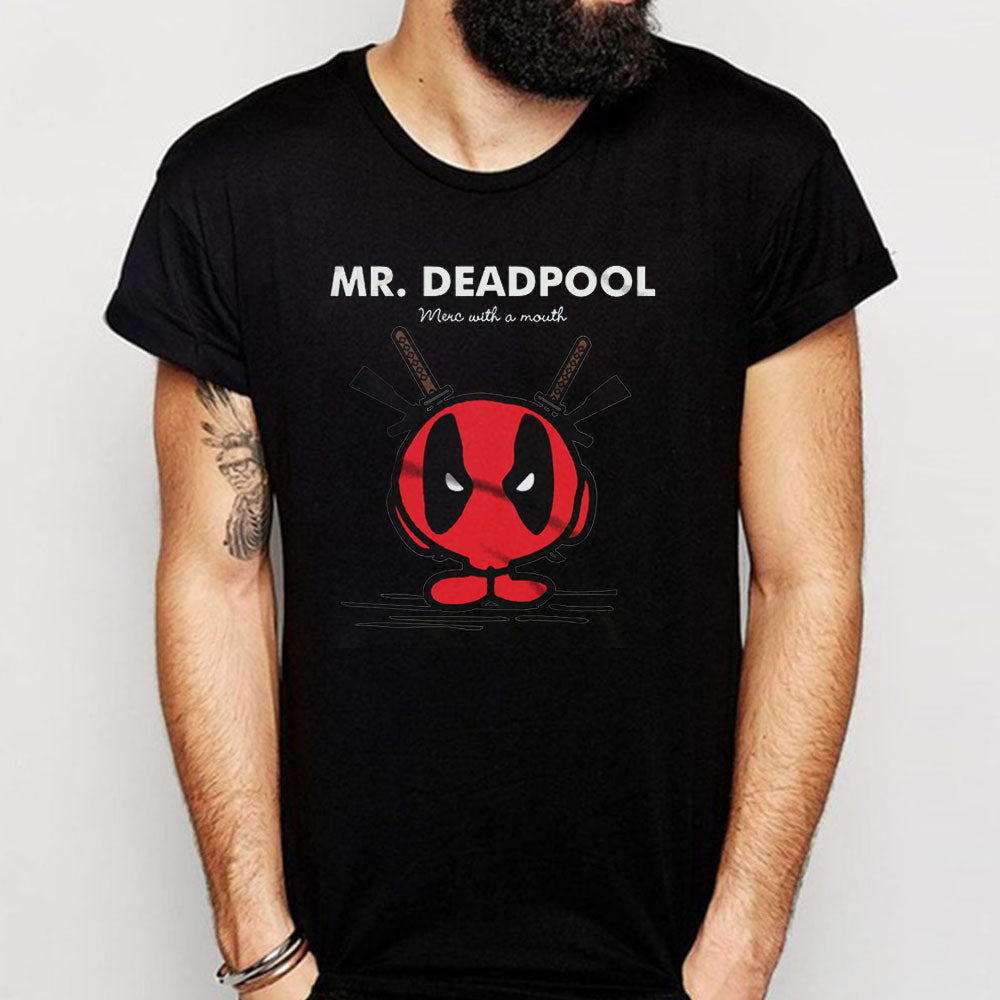 Mr Deadpool Merc With A Mouth Men'S T Shirt – BlacksWhite