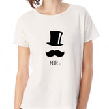 Mr Mustache Women'S T Shirt