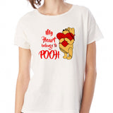 My Heart Belongs To Pooh Women'S T Shirt