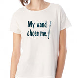 My Wand Chose Me Musician Flute Band Harry Potter Women'S T Shirt
