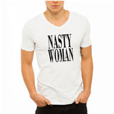 Nasty Woman Slogan Men'S V Neck