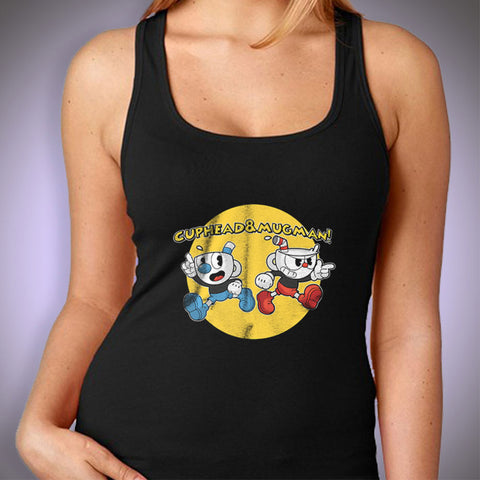 New Cuphead And Mugman Inspired Gift Top Video Games Women'S Tank Top