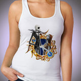 Nightmare Before Christmas Jack And Sally Kingdom Hearts Women'S Tank Top
