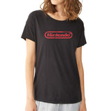 Nintendo Logo Short Sleeve Video Games Gaming Classic Vintage Women'S T Shirt