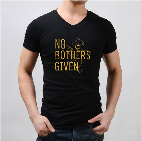 No Bothers Given Winnie The Pooh Disney Men'S V Neck