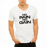 No Pain No Gain Muscle Men Athletic Bodybuilding Men'S V Neck