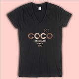 No7 Coco Brooklyn Inspired Logo Women'S V Neck