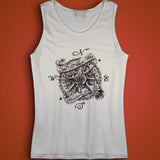 Not All Who Wander Are Lost Quote With Compass Tatto Men'S Tank Top