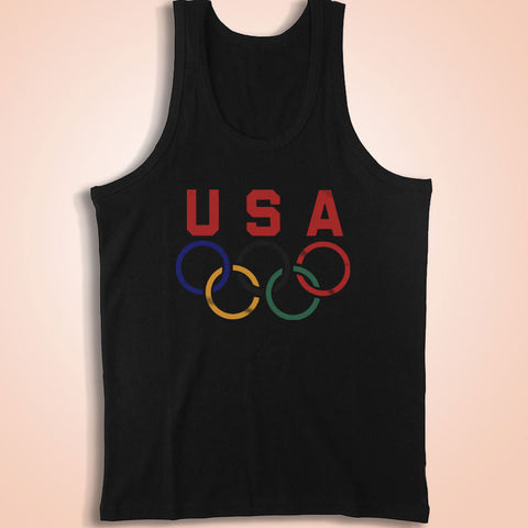 Olympic Rings Usa Logo Men'S Tank Top