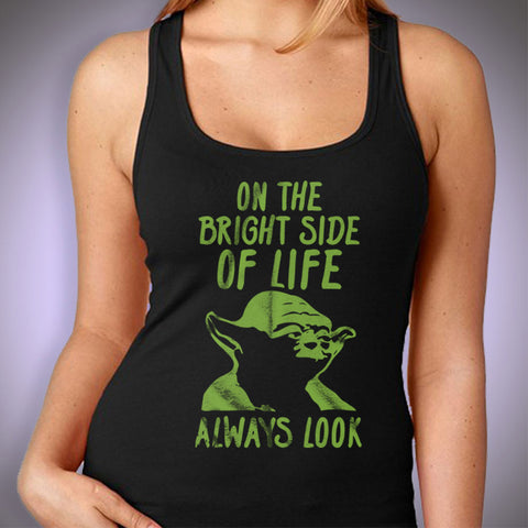 On The Bright Side Of Life Always Look Men'S Yoda Star Wars T Shirt Women'S Tank Top